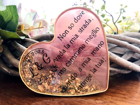 Mărturii HEART din rășină epoxidică pentru nuntă și botez [1]