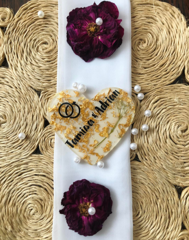 Mărturii HEART din rășină epoxidică pentru nuntă și botez [11]