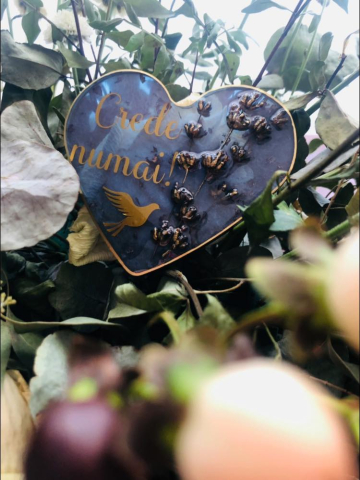 Mărturii HEART din rășină epoxidică pentru nuntă și botez [26]