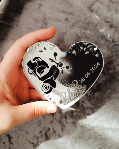 Mărturii HEART din rășină epoxidică pentru nuntă și botez [18]