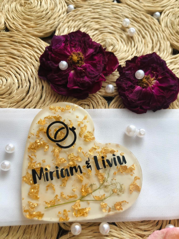 Mărturii HEART din rășină epoxidică pentru nuntă și botez [9]