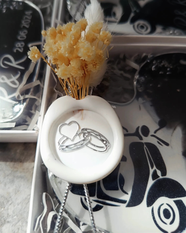 Mărturii HEART din rășină epoxidică pentru nuntă și botez [23]