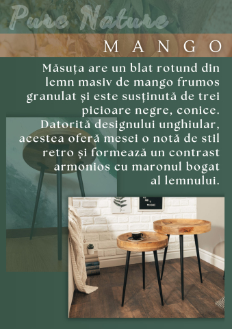 LYON – Măsuță din rășină epoxidică și lemn masiv handmade personalizată [1]