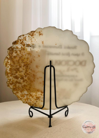 MEMOTAG MAXI – Suport mesaj personalizat din rășină epoxidică handmade 25 cm [1]