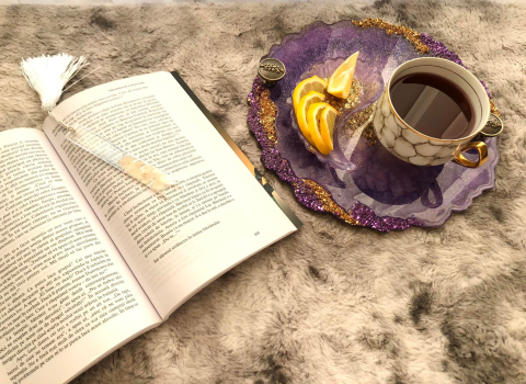 BEST SELLER – Platou din rășină epoxidică handmade unicat [17]