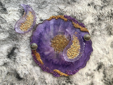 BEST SELLER – Platou din rășină epoxidică handmade unicat [10]