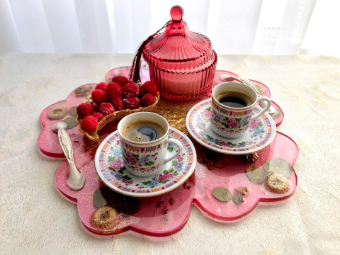 CATALEYA – Platou din rășină epoxidică handmade unicat 35 cm [7]