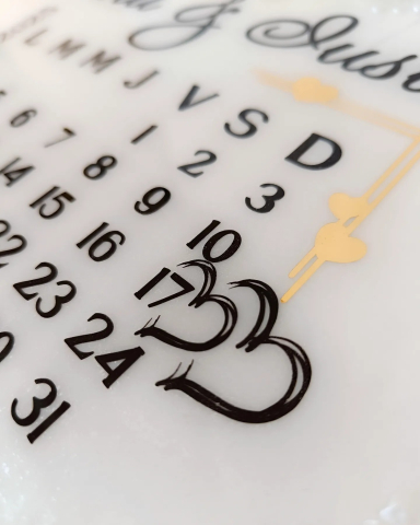 Save the Date – Obiect decorativ din rășină epoxidică handmade personalizat [2]