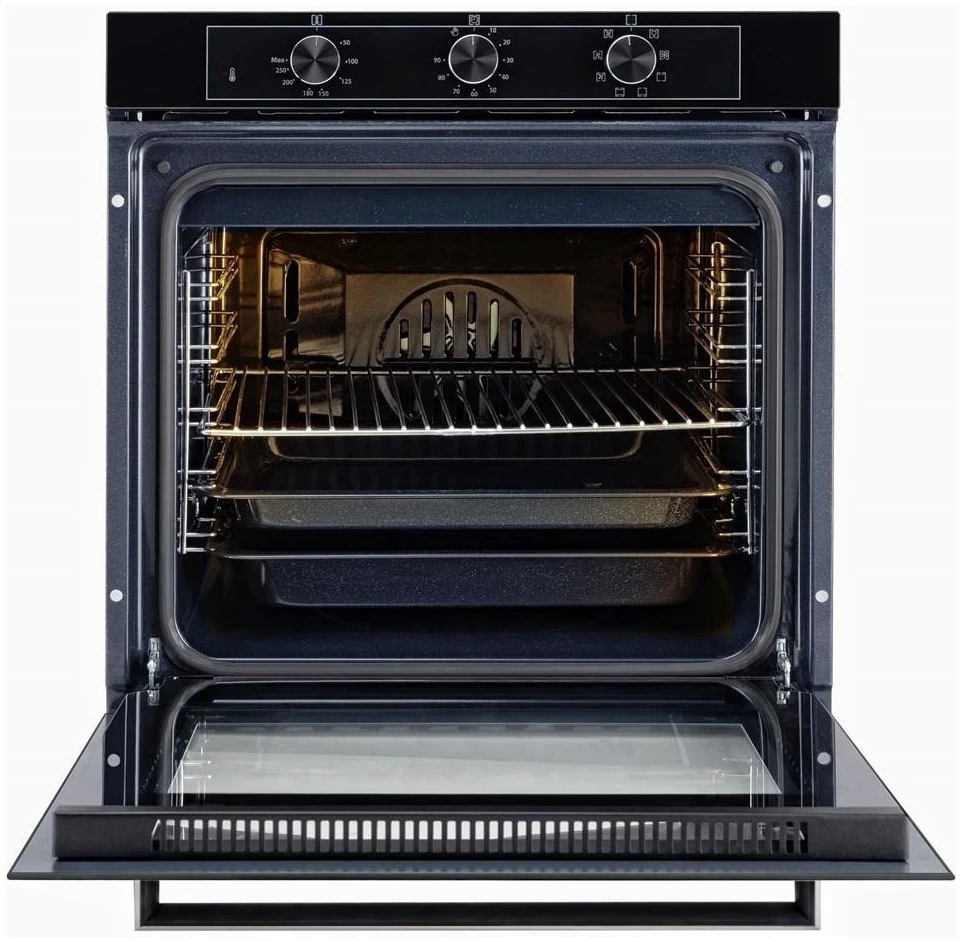 RESIGILAT - Cuptor electric incorporabil Luxell A68-SF3NA0BMT, 77 litri, 8 functii, Convectie, Timer, Negru [3]