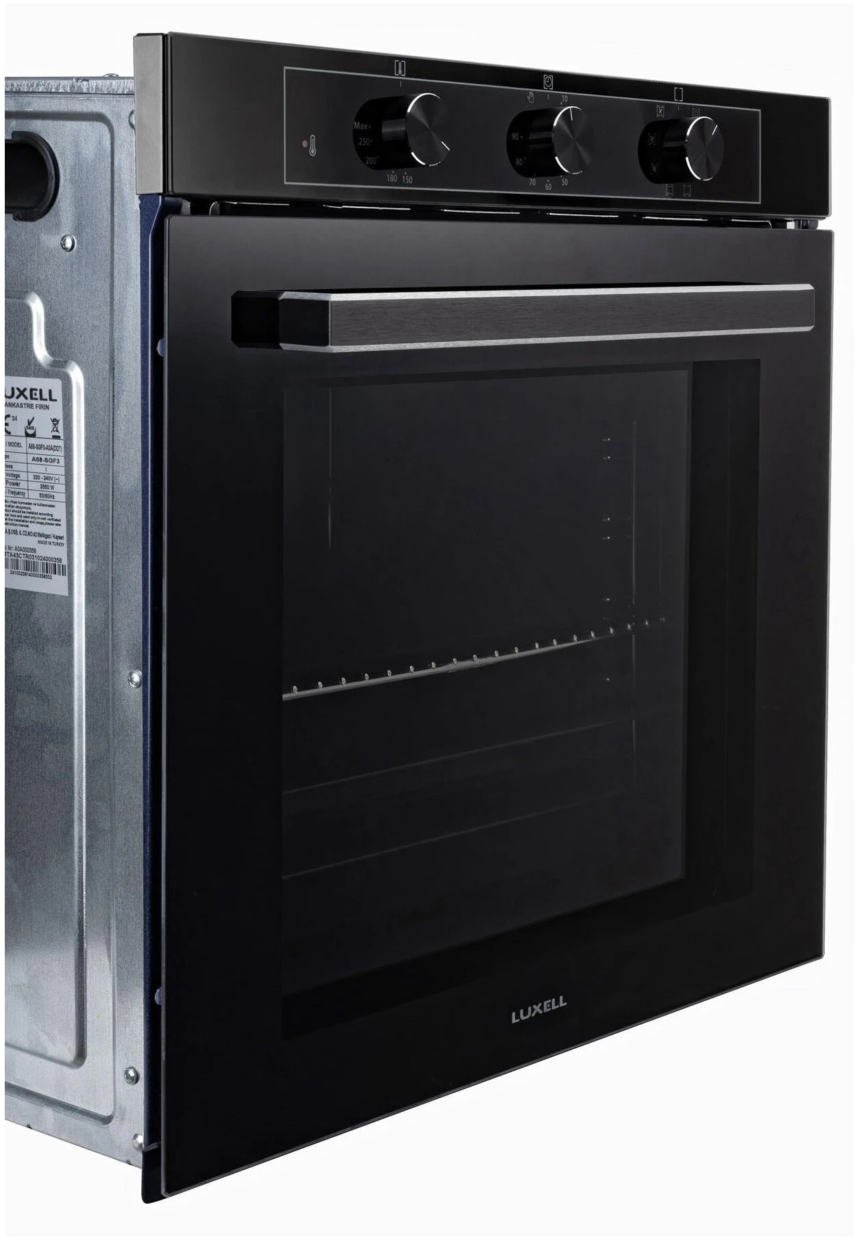 Cuptor electric incorporabil Luxell A68-SF3NA0BMT, 77 litri, 8 functii, Convectie, Timer, Negru [4]