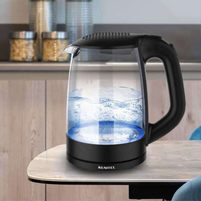 Fierbator Kumtel HMK-03, 2l, 2200W, oprire automata, filtru detasabil, negru [2]