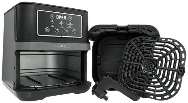 Friteuză cu aer cald Luxell LXAF-01 XXL FastFryer, Putere 1850 W, Capacitate 7.5L, 6 programe automate, Functie mentinere la cald, Inox [3]