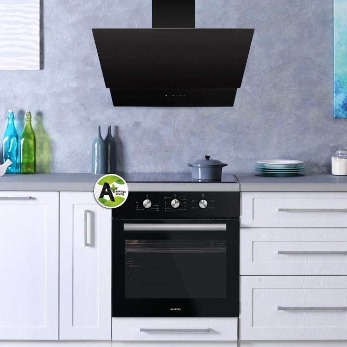 RESIGILAT - Hota incorporabila decorativa Kumtel DA6-835N.K, 650mc/h, control tactil, 55 dB, 3 trepte, 60 cm, negru [5]