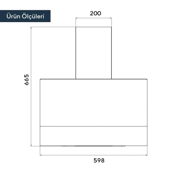 RESIGILAT - Hota incorporabila decorativa Kumtel DA6-835N.K, 650mc/h, control tactil, 55 dB, 3 trepte, 60 cm, negru [3]