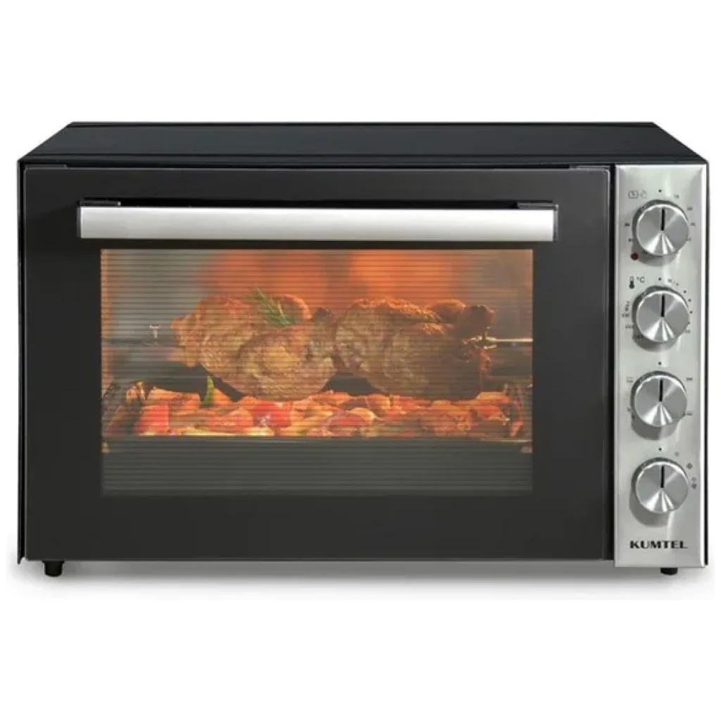 RESIGILAT_Cuptor electric Kumtel LX-9645 GRANIT Pizza, Rotisor XXL, 70 litri, 2000 W, Rotisor, Convectie, 7 moduri de gatit, interior Granit, geam dublu, negru/inox - Copie [1]