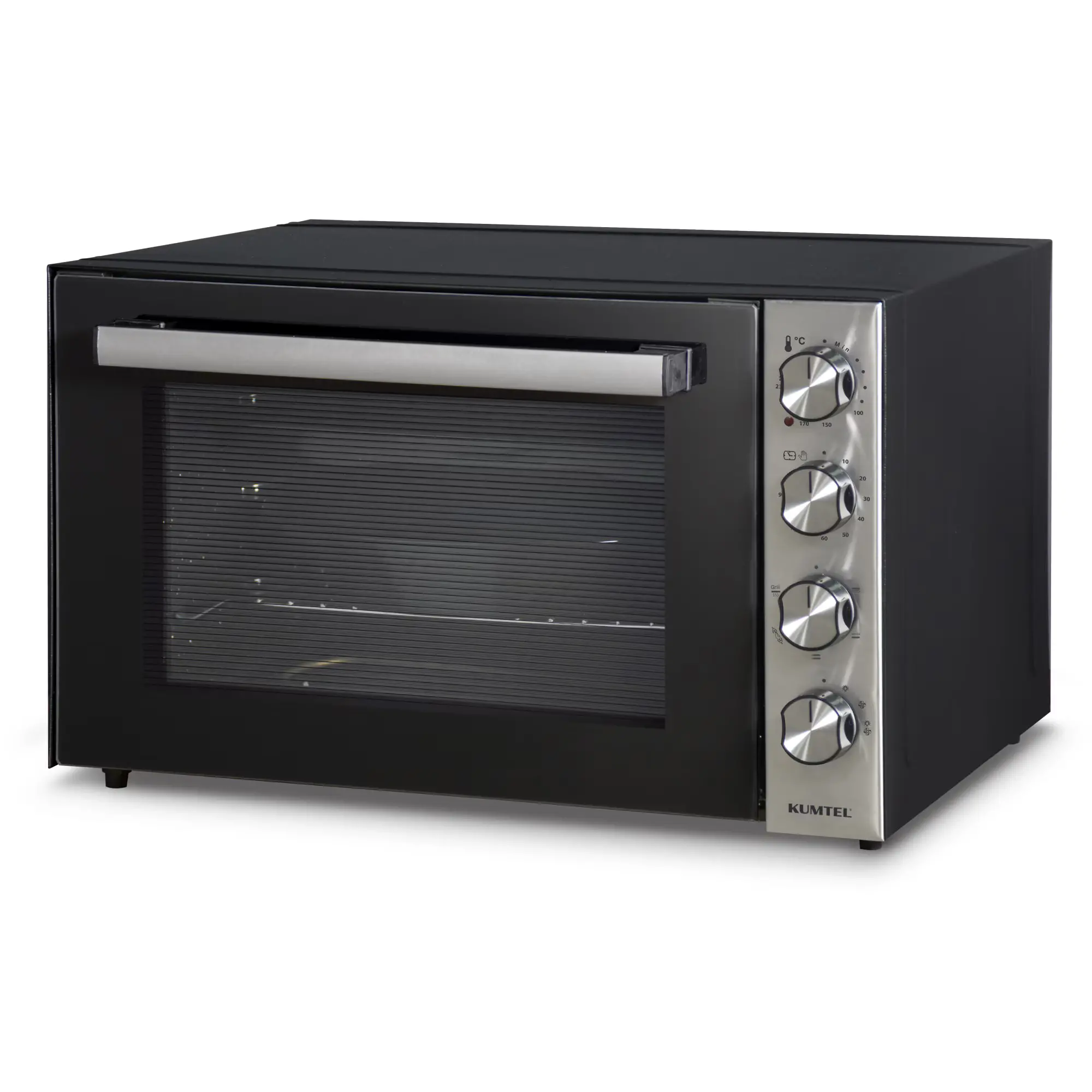 RESIGILAT_Cuptor electric Kumtel LX-9645 GRANIT Pizza, Rotisor XXL, 70 litri, 2000 W, Rotisor, Convectie, 7 moduri de gatit, interior Granit, geam dublu, negru/inox - Copie [3]