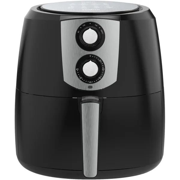 RESIGILAT – Kumtel HAF-03 XXL Friteuza cu aer cald FastFryer, Putere 1800 W, Capacitate 8.5L, Timer până la 30 de minute, temperatură reglabilă până la 200°C, Negru [1]
