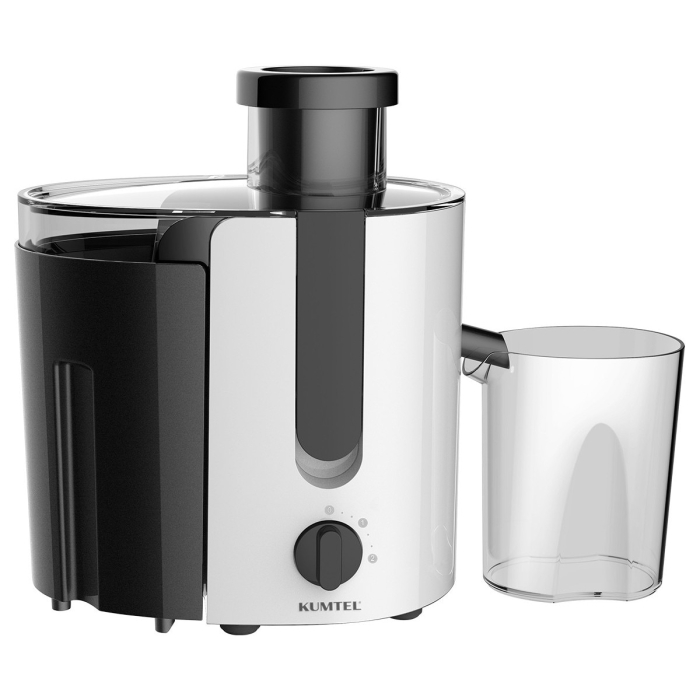 Storcator de fructe Kumtel HJ-02, 400 W, 500 ml, 2000 rpm, lame din inox, alb [1]