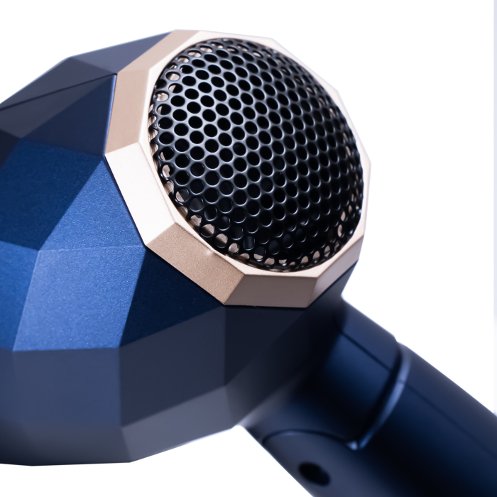 Uscator de par de calatorie Kumtel Diamond Dry 1000W C, Maner si concentrator pliabil, usor, compact si puternic, cu siguranta pentru intrerupere termica, setari de 2 viteze, bleumarin [7]