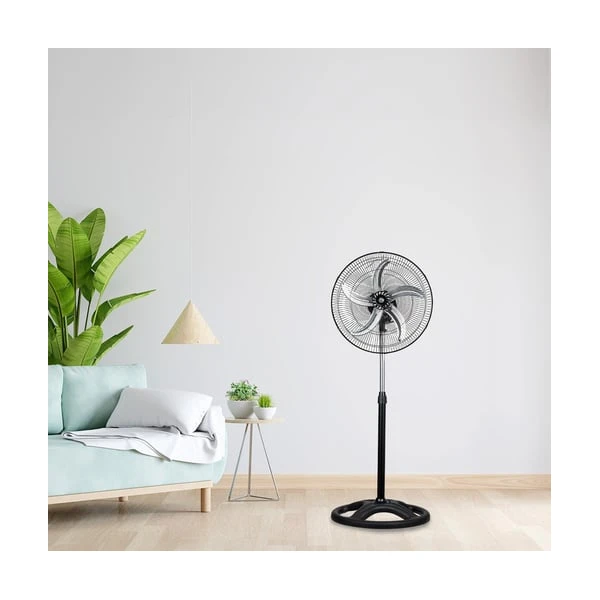 Ventilator cu picior Kumtel KTF-340.K 3 in 1, 3 viteze, diametru 50 cm, Pale metalice, negru [5]