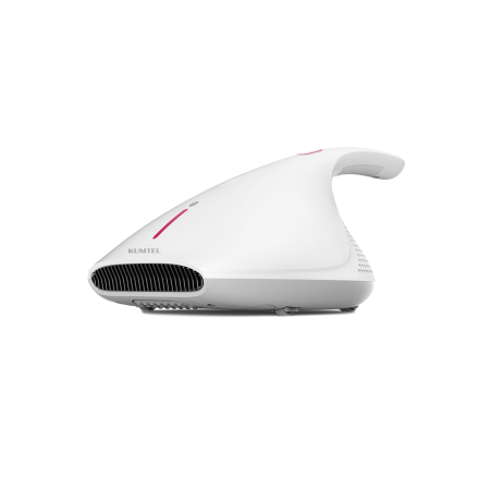 Aparate de calcat cu abur - Aspirator anti-acarieni Kumtel HMVC-01,450 W, 8.000 vibratii/min, lampa UV, aer cald, 4 roti, alb