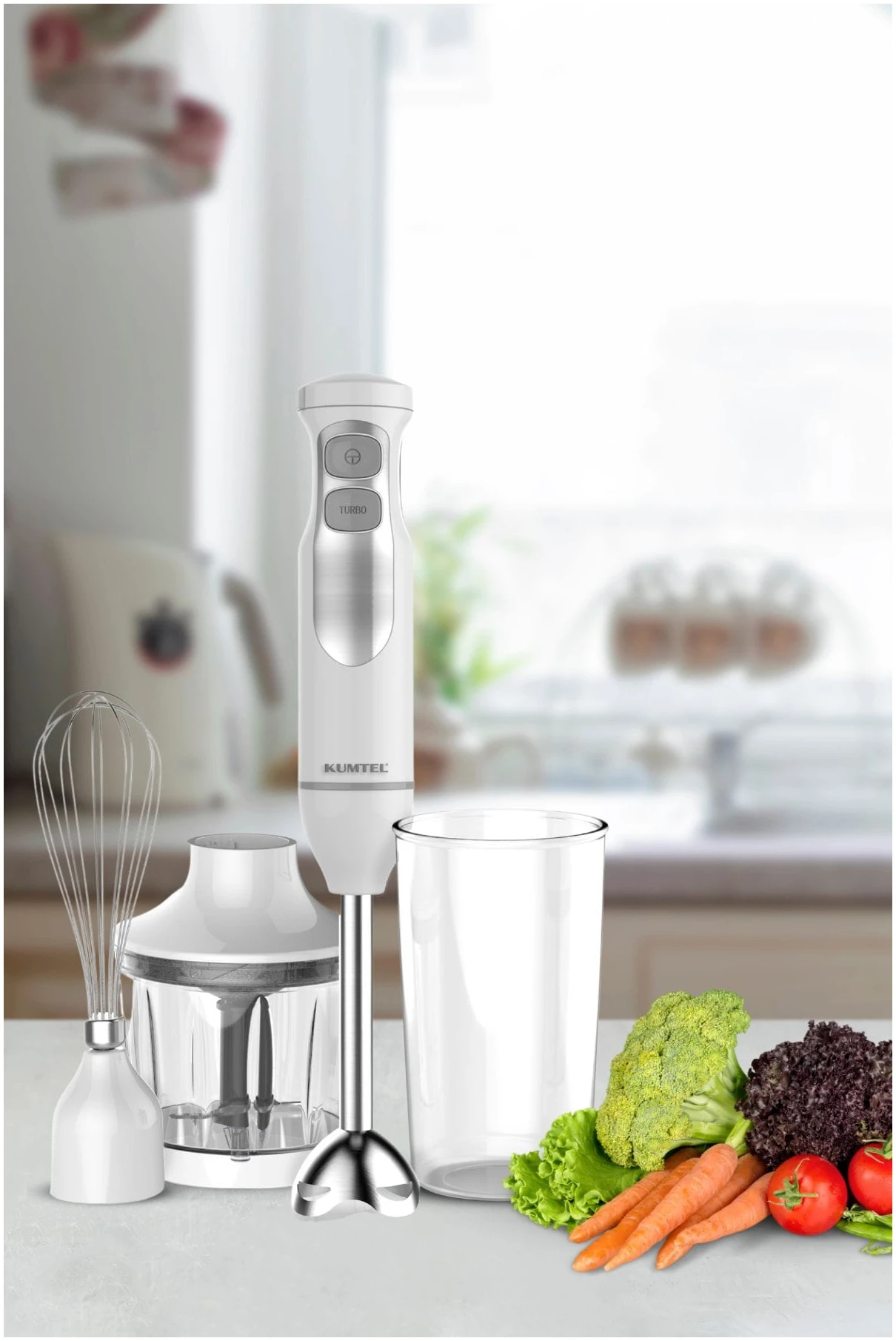 Blender vertical Kumtel HHB-02, 400 W, 4 in 1, tocator 500 ml, cana 600 ml [1]
