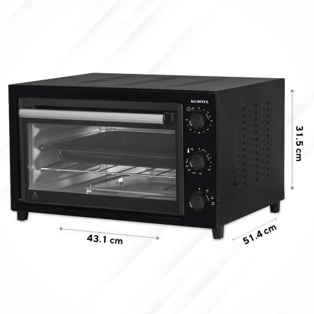 Cuptor electric Kumtel KF-5320.K, 32 litri, 1420 W, Temporizator, Negru [3]
