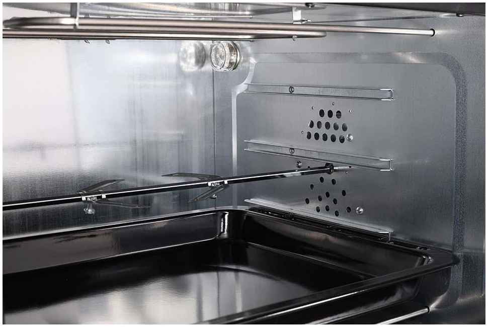 Cuptor electric Kumtel LX-9645FA Pizza,Rotisor XXL, 70 litri, 2500 W, Rotisor, Convectie, 7 moduri de gatit, geam dublu, negru/inox [4]