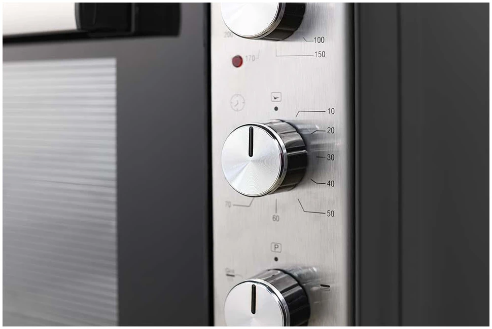 Cuptor electric Kumtel LX-9645FA Pizza,Rotisor XXL, 70 litri, 2500 W, Rotisor, Convectie, 7 moduri de gatit, geam dublu, negru/inox [3]