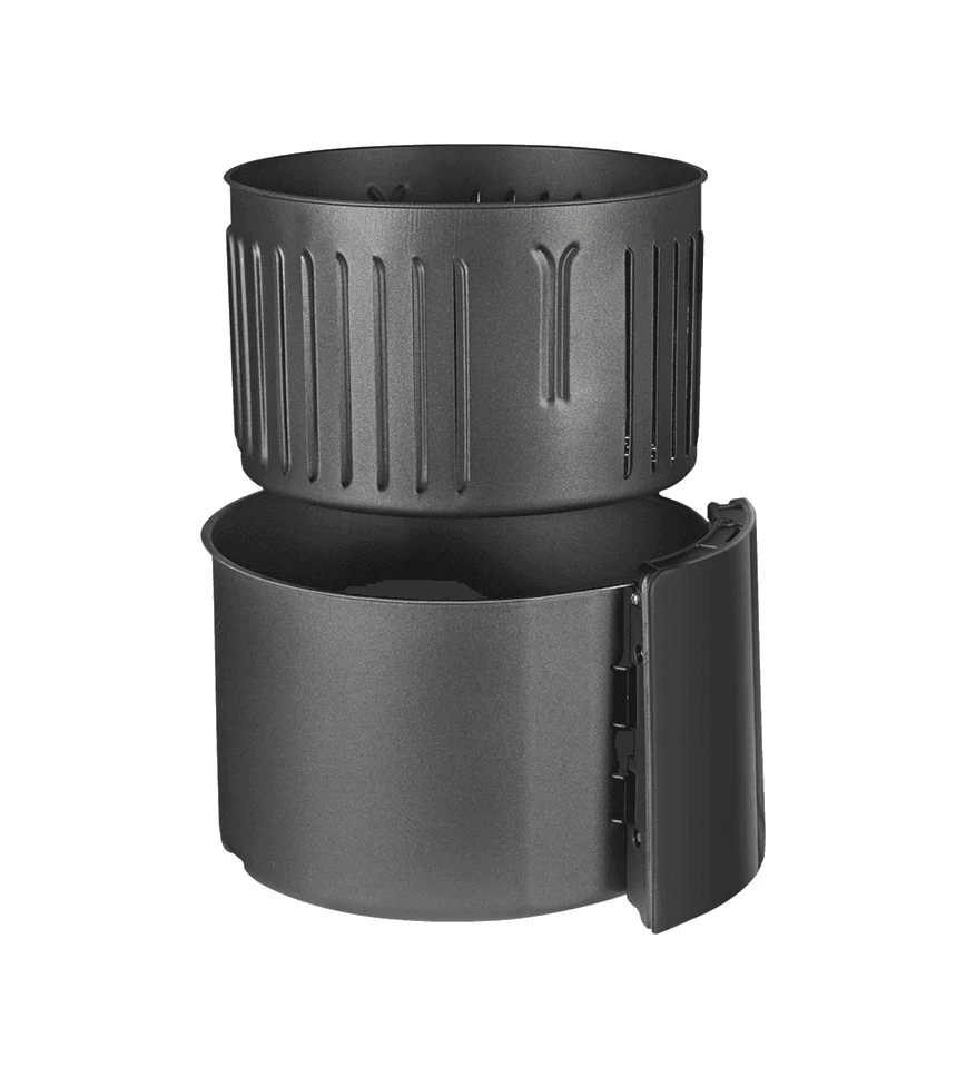 Friteuza cu aer cald Kumtel FastFryer HAF-02 XL, Putere 1500 W, Capacitate 5.5L, 8 programe automate, Functie decongelare, Negru [1]