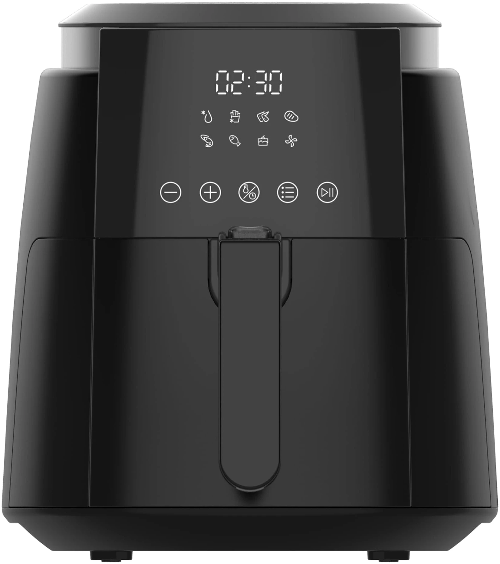 Friteuze cu aer cald - Friteuza cu aer cald Kumtel FastFryer HAF-02 XL, Putere 1500 W, Capacitate 5.5L, 8 programe automate, Functie decongelare, Negru