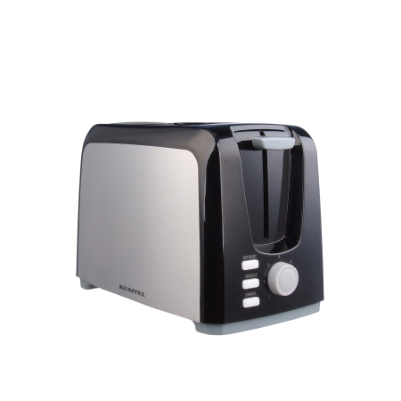 Prajitor de paine Kumtel HTS-02, 750 W, 7 niveluri de rumenire, tavita firimituri detasabila, functie de autocentrare, negru/inox [1]
