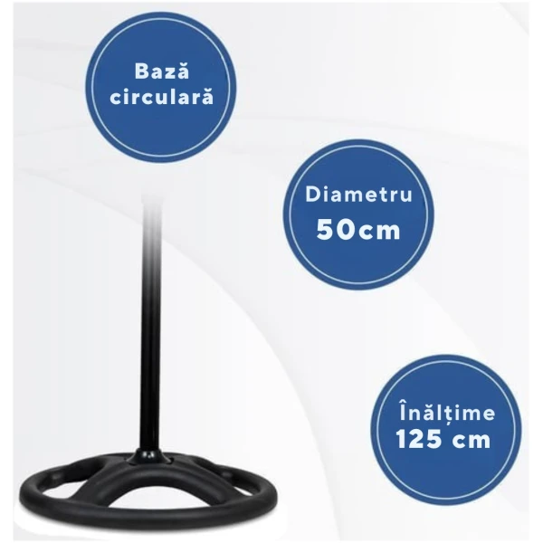 Ventilator cu picior Kumtel KTF-340.K 3 in 1, 3 viteze, diametru 50 cm, Pale metalice, negru [3]