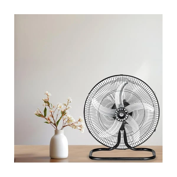 Ventilator cu picior Kumtel KTF-340.K 3 in 1, 3 viteze, diametru 50 cm, Pale metalice, negru [2]