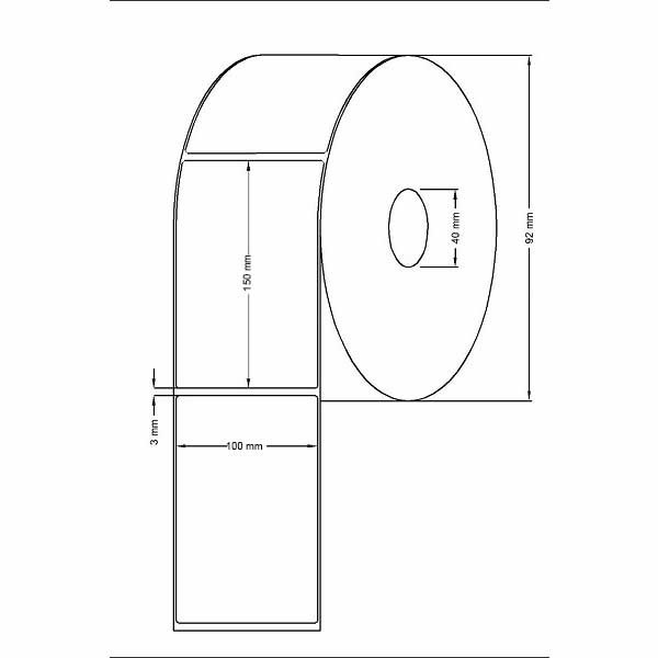 Etichete termice 100x150 mm / 250 bucati pe rola [3]