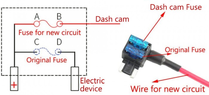 Kit cablu alimentare si monitorizare miscare pentru Dash Cam Xiaomi 70Mai, Midrive UP02 [4]