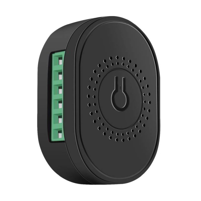 Modul electronic pentru intrerupatoare cu un circuit Smart Home WiFi Tuya, negru, model Mini TMW-02 [1]