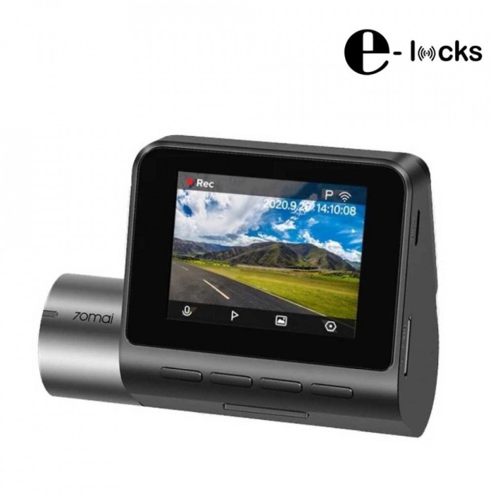 Pachet camera auto DVR Xiaomi 70MAI A500S-1 Dash Cam Pro Plus cu camera spate RC06, 2.7K 1944p, IPS 2.0", 140 FOV, ADAS, GPS, Night Vision, Monitorizare parcare [2]