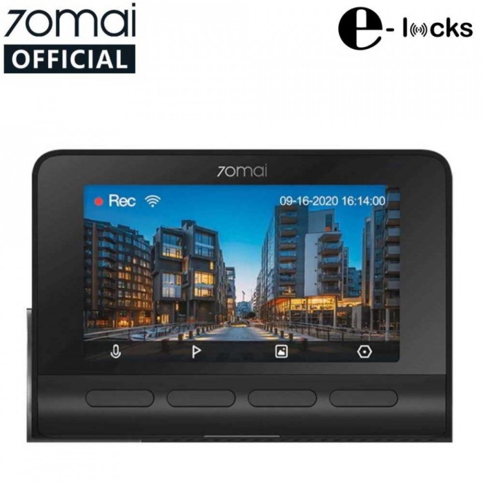 Pachet camera auto DVR Xiaomi 70MAI A800S-1 cu camera spate RC06, 4K, Sony IMX415, 140°, Super Night Vision, ADAS, GPS, Monitorizare parcare [8]