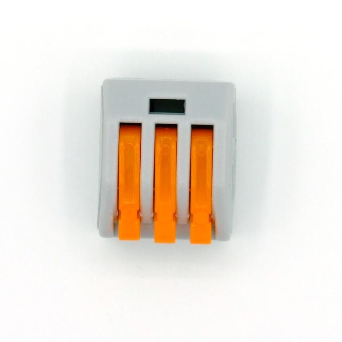 Set 10 bucati Conectori rapizi pentru conductori electrici, E-LOCKS, cu levier, 3 pini, plastic [3]