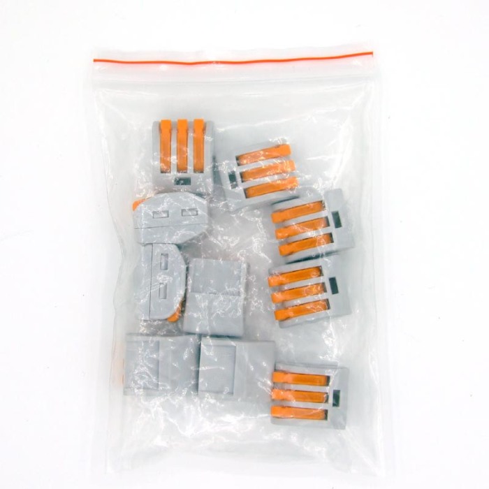 Set 10 bucati Conectori rapizi pentru conductori electrici, E-LOCKS, cu levier, 3 pini, plastic [2]