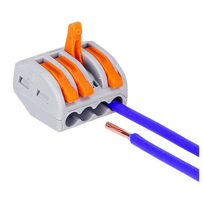 Set 10 bucati Conectori rapizi pentru conductori electrici, E-LOCKS, cu levier, 4 pini, plastic [3]