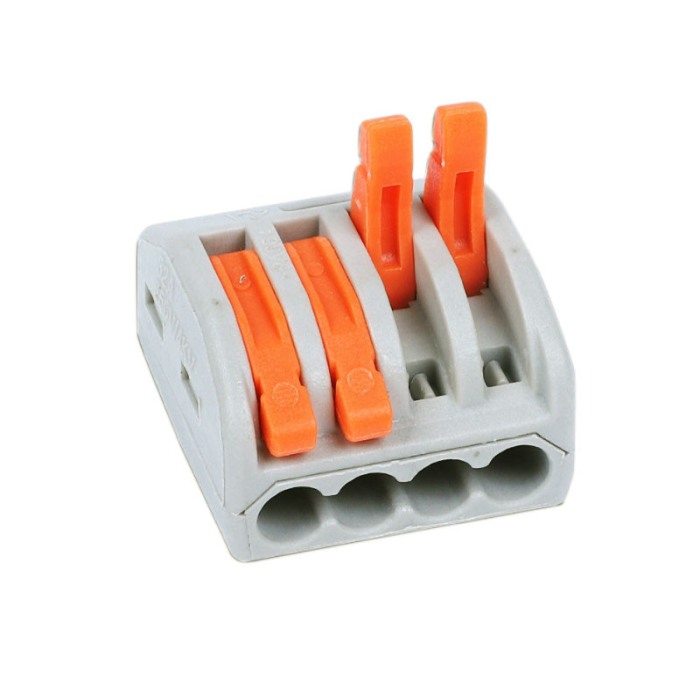 Set 10 bucati Conectori rapizi pentru conductori electrici, E-LOCKS, cu levier, 4 pini, plastic [2]