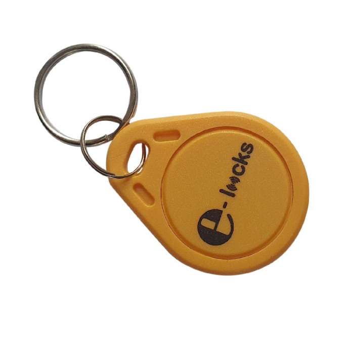 Set 10 bucati Tag de proximitate RFID, E-LOCKS, 125 KHz, chip T5577 rewritable, galben [2]