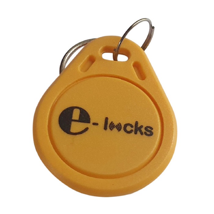 Set 10 bucati Tag de proximitate RFID, E-LOCKS, 125 KHz, chip T5577 rewritable, galben [1]