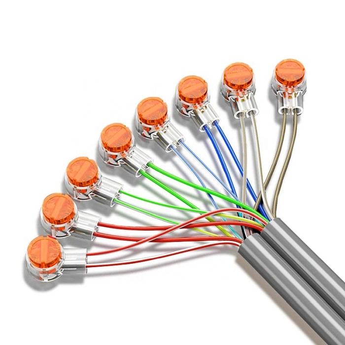 Set 100 bucati conectori cu gel pentru cabluri de date si alarma, E-LOCKS, tip K2, diametru 0,4 - 0,9 mm [2]
