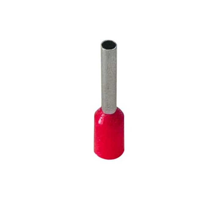 Set 100 bucati pini terminali izolati, E-LOCKS, tip E1010, ferule 1 x 1,00 mm2, lungime manson sertizare 10 mm [1]