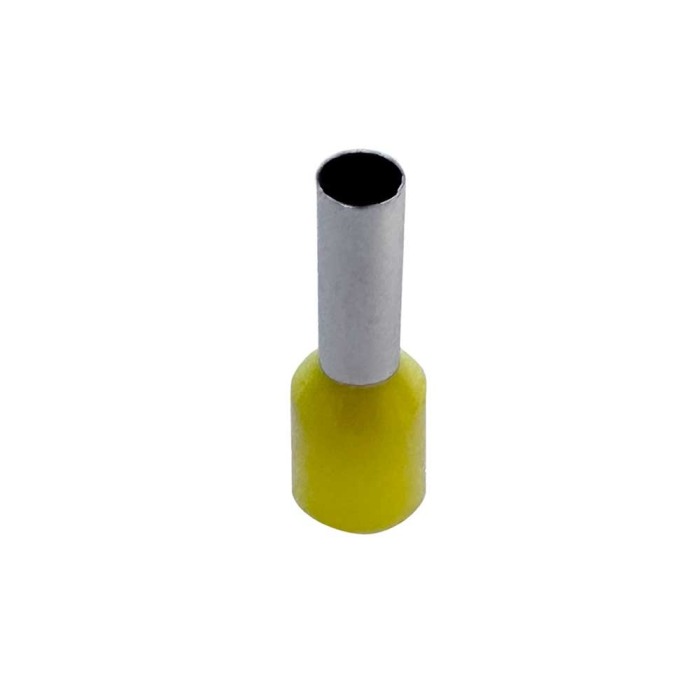 Set 100 bucati pini terminali izolati, E-LOCKS, tip E6012, ferule 1 x 6,00 mm2, lungime manson sertizare 12 mm [1]