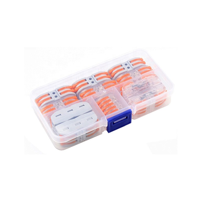 Set 11 bucati Conectori rapizi pentru conductori electrici, E-LOCKS, cu levier, 4, 5 si 6 pini, plastic [1]