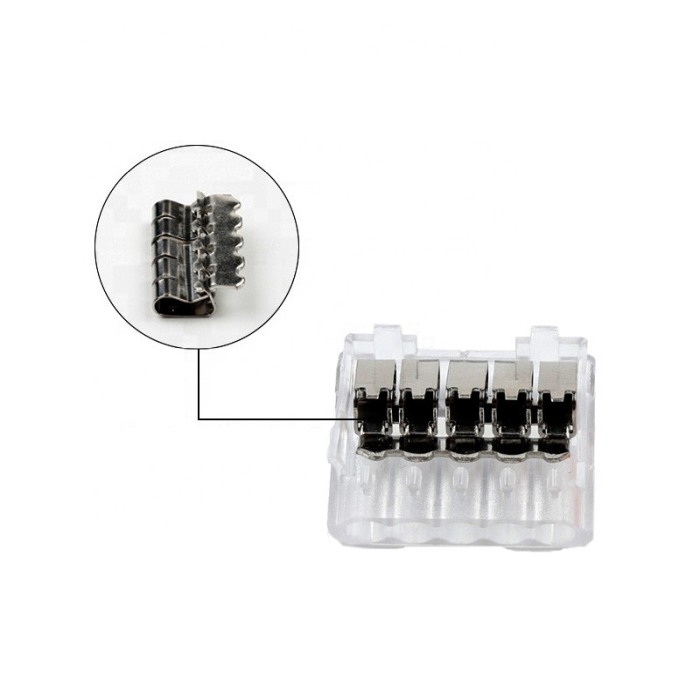 Set 11 bucati Conectori rapizi pentru conductori electrici, E-LOCKS, cu levier, 4, 5 si 6 pini, plastic [4]